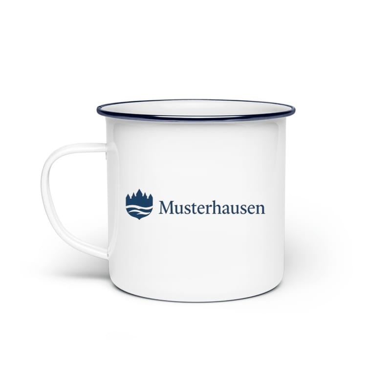 Emaille-Tasse